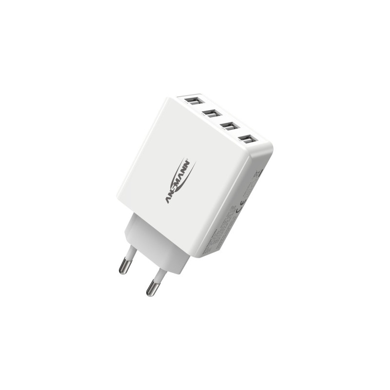 Ansmann Home Charger HC430, Ladegerät(weiß, intelligente Ladesteuerung, Multisafe-Technologie)