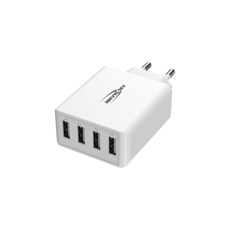 Ansmann Home Charger HC430, Ladegerät(weiß, intelligente Ladesteuerung, Multisafe-Technologie)