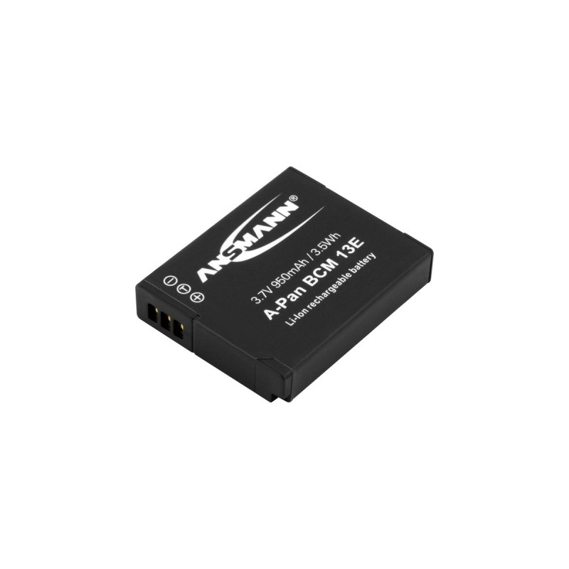Ansmann Kamera-Akku A-Pan DMW-BCM13E(schwarz, Ersatzakku baugleich mit Panasonic Lumix DMC-TZ 41, FT 5)