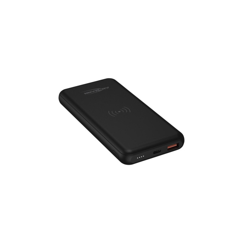 Ansmann Powerbank 10000 mAh PB218 wireless(schwarz, 10.000 mAh)