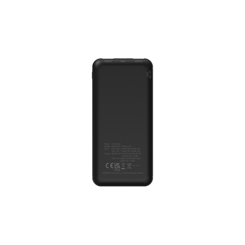 Ansmann Powerbank 10000 mAh PB320PD(schwarz, 10.000 mAh, PD, Quick Charge 3.0)