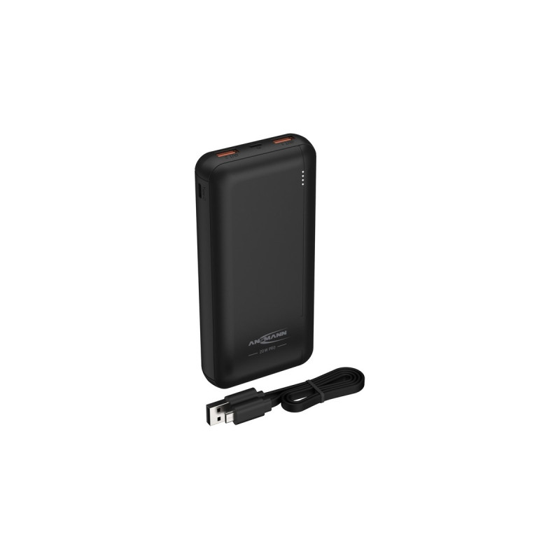 Ansmann Powerbank 20.000mAh PB320PD(schwarz, USB-C Power Delivery (PD 3.0))