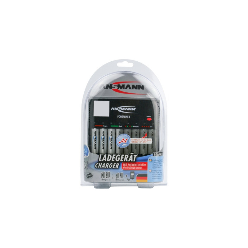 Ansmann Powerline 8, Ladegerät(schwarz)