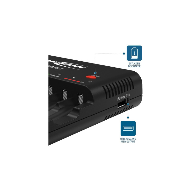 Ansmann Powerline 8, Ladegerät(schwarz)