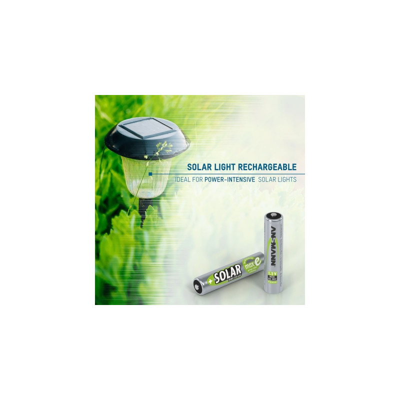 Ansmann Solar NiMH Akku Micro AAA 550 mAh maxE(2x AAA (Micro))