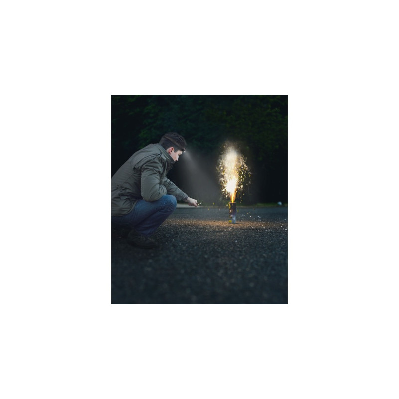 Ansmann Stirnlampe HD70B, LED-Leuchte(schwarz)