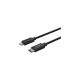 Lightning Stecker(schwarz, 2 Meter, Laden mit bis zu 60 Watt)