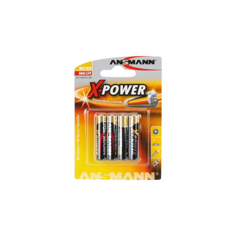 Ansmann X-Power, Batterie(4 Stück, AAA)