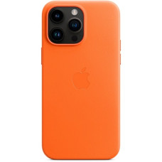 Apple Leder Case mit MagSafe, Handyhülle(orange, iPhone 14 Pro Max)
