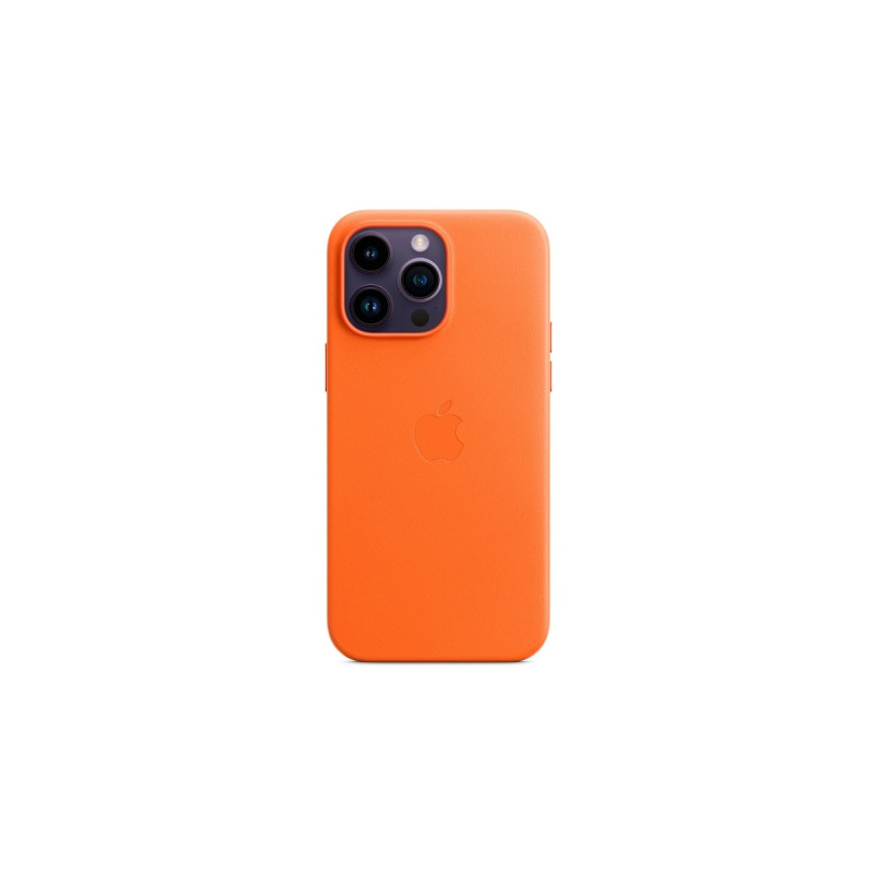 Apple Leder Case mit MagSafe, Handyhülle(orange, iPhone 14 Pro Max)