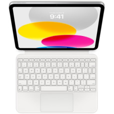 Apple Magic Keyboard Folio für iPad (10. Generation), Tastatur(weiß, US-Layout, Scherenmechanik)