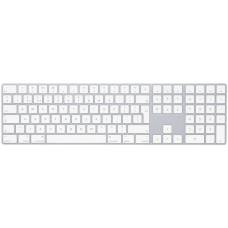 Apple Magic Keyboard mit Ziffernblock, Tastatur(silber/weiß, UK-Layout, Rubberdome)