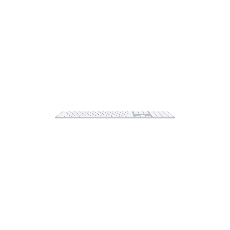 Apple Magic Keyboard mit Ziffernblock, Tastatur(silber/weiß, UK-Layout, Rubberdome)