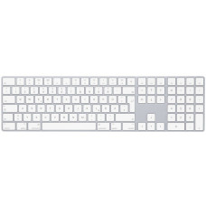 Apple Magic Keyboard mit Ziffernblock, Tastatur(silber/weiß, DE-Layout, Rubberdome)