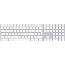 Apple Magic Keyboard mit Ziffernblock, Tastatur(silber/weiß, UK-Layout, Rubberdome)