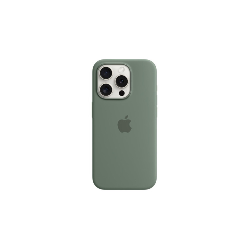 Apple Silikon Case mit MagSafe, Handyhülle(dunkelgrün, iPhone 15 Pro)