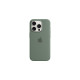 Apple Silikon Case mit MagSafe, Handyhülle(dunkelgrün, iPhone 15 Pro)