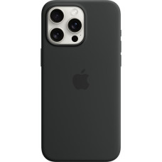Apple Silikon Case mit MagSafe, Handyhülle(schwarz, iPhone 15 Pro Max)