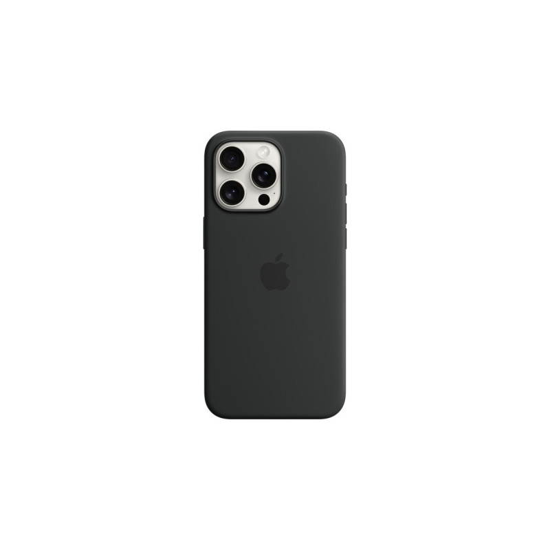 Apple Silikon Case mit MagSafe, Handyhülle(schwarz, iPhone 15 Pro Max)