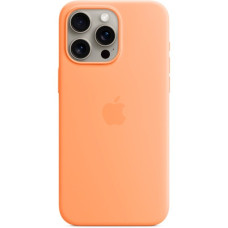 Apple Silikon Case mit MagSafe, Handyhülle(hellorange, iPhone 15 Pro Max)