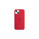 Apple Silikon Case mit MagSafe, Handyhülle(rot, (PRODUCT)RED, iPhone 13)