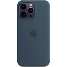 Apple Silikon Case mit MagSafe, Handyhülle(blaugrau, Sturmblau, iPhone 14 Pro Max, Outlet)