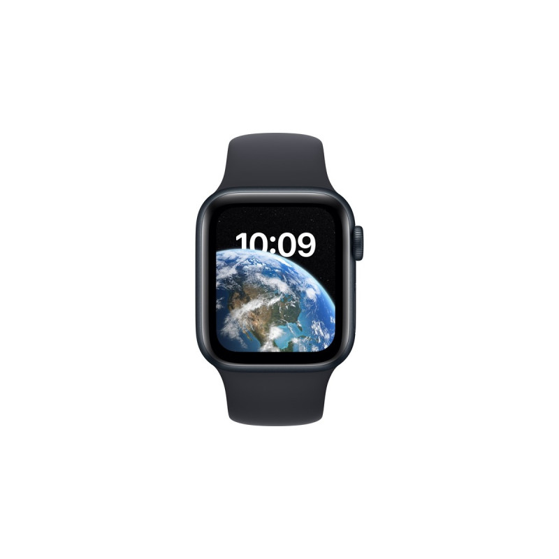 Apple Watch SE (2022), Smartwatch(nachtblau, 40mm, Sportarmband, Aluminium-Gehäuse, LTE)