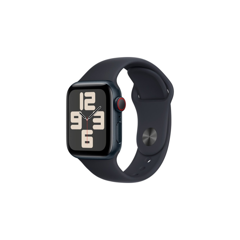 Apple Watch SE (2023), Smartwatch(dunkelblau/dunkelblau, 40 mm, Sportarmband, Aluminium, Cellular)