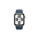 Apple Watch SE (2023), Smartwatch(silber/blau, 40 mm, Sportarmband, Aluminium, Cellular)