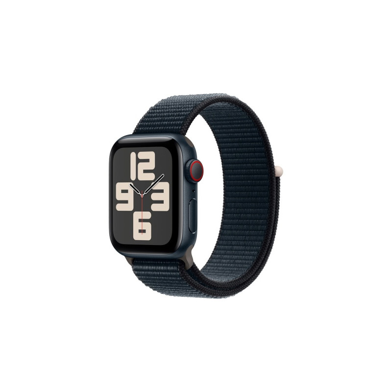 Apple Watch SE (2023), Smartwatch(dunkelblau/dunkelblau, 40 mm, Sport Loop, Aluminium, Cellular)