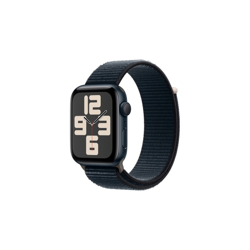 Apple Watch SE (2023), Smartwatch(dunkelblau/dunkelblau, 44 mm, Sport Loop, Aluminium)