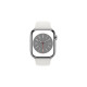Apple Watch Series 8, Smartwatch(silber, 45 mm, Sportarmband, Edelstahl-Gehäuse, LTE, Outlet)