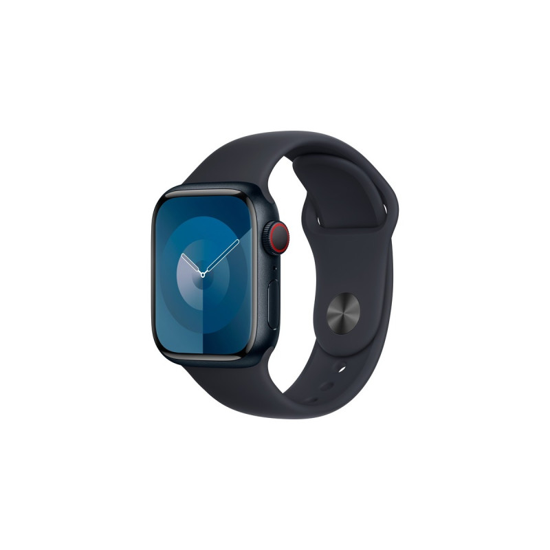 Apple Watch Series 9, Smartwatch(dunkelblau/dunkelblau, Aluminium, 41 mm, Sportarmband, Cellular)