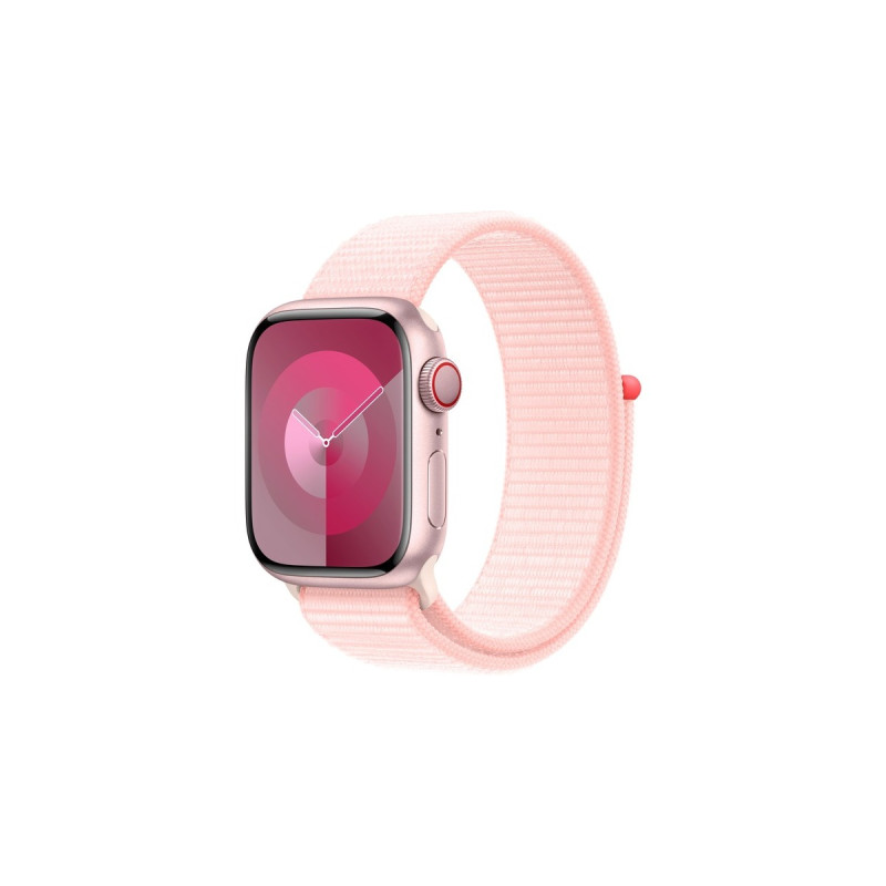 Apple Watch Series 9, Smartwatch(rosa/rosé, Aluminium, 41 mm, Sport Loop, Cellular)