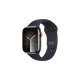 Apple Watch Series 9, Smartwatch(graphit/schwarz, Edelstahl, 45 mm, Sportarmband, Cellular)