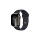 Apple Watch Series 9, Smartwatch(graphit/schwarz, Edelstahl, 45 mm, Sportarmband, Cellular)