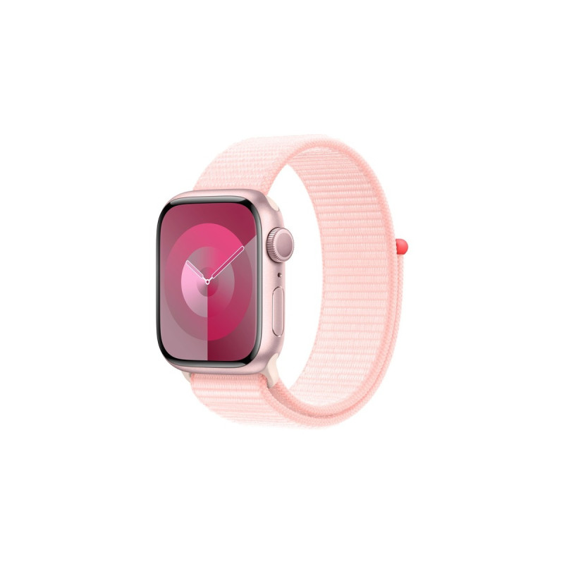 Apple Watch Series 9, Smartwatch(rosa/rosé, Aluminium, 41 mm, Sport Loop)