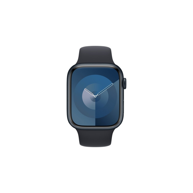 Apple Watch Series 9, Smartwatch(dunkelblau/dunkelblau, Aluminium, 45 mm, Sportarmband)