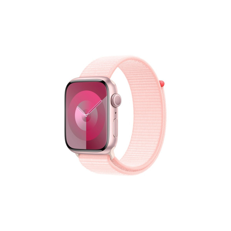 Apple Watch Series 9, Smartwatch(rosa/rosé, Aluminium, 45 mm, Sport Loop)