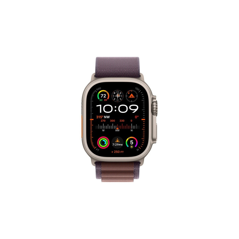 Apple Watch Ultra 2, Smartwatch(dunkelblaugrau, 49 mm, Alpine Loop, Titangehäuse, Cellular)