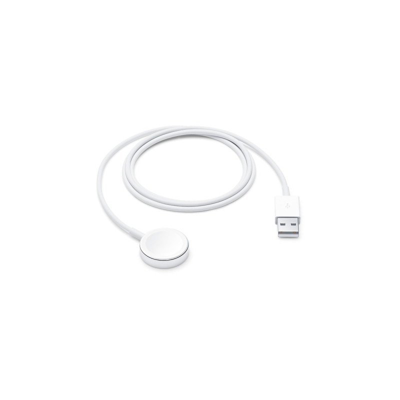 Apple Watch magnetisches Ladekabel USB-A, 1 Meter, Ladegerät(weiß, MX2E2ZM/A)