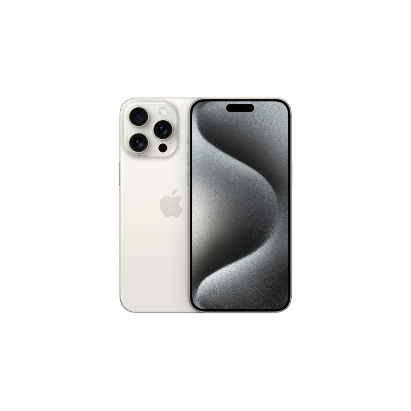 Apple iPhone 15 Pro Max 256GB, Handy(Titan Weiß, iOS)