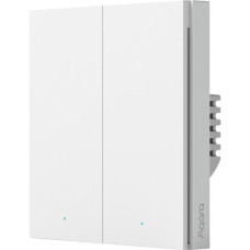 Aqara Smart Wall Switch H1 - zwei Wippen mit Neutralleiter, Taster(weiß)