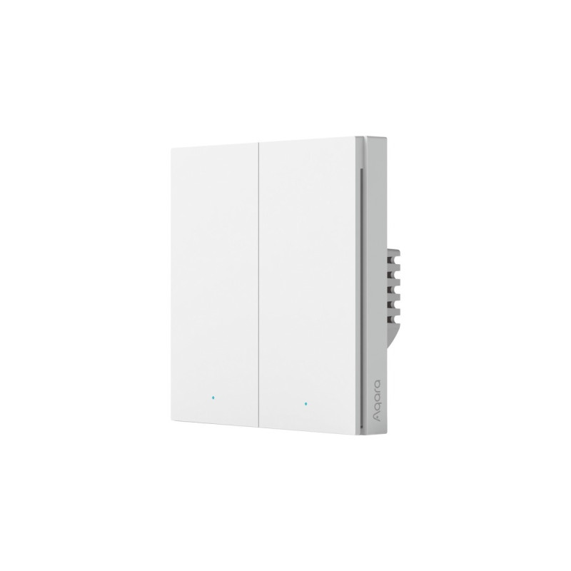 Aqara Smart Wall Switch H1 - zwei Wippen mit Neutralleiter, Taster(weiß)