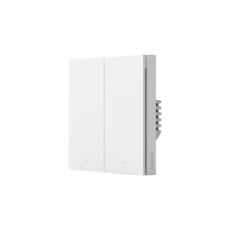 Aqara Smart Wall Switch H1 - zwei Wippen ohne Neutralleiter, Taster(weiß)