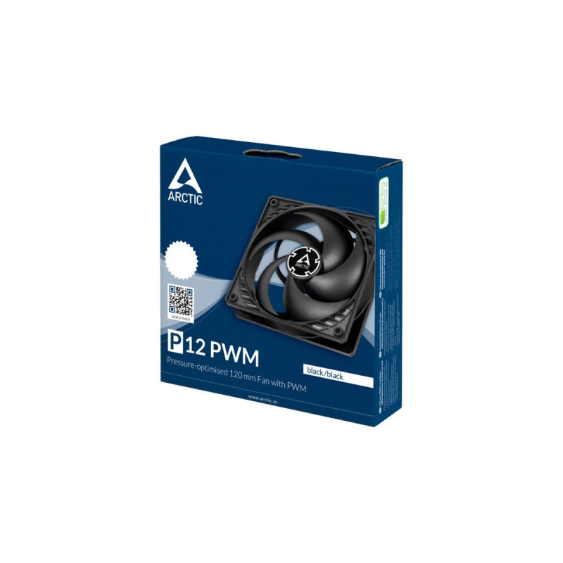 Arctic P12 PWM 120x120x25, Gehäuselüfter(schwarz)