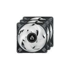 Arctic P12 PWM PST A-RGB 0dB 3er 120x120x25, Gehäuselüfter(schwarz/transparent, 3er Pack)