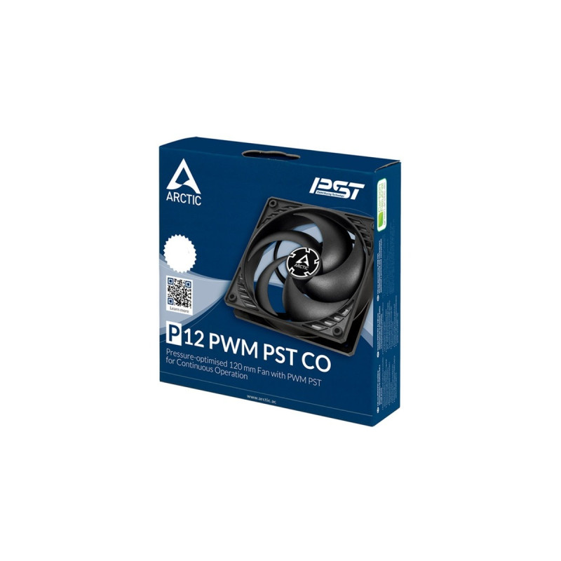 Arctic P12 PWM PST CO 120x120x25, Gehäuselüfter(schwarz)