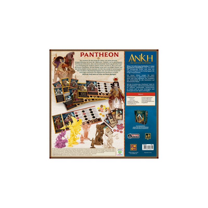 Asmodee Ankh - Pantheon, Brettspiel(Erweiterung)