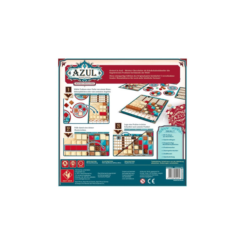 Asmodee Azul: Meister-Chocolatier, Brettspiel